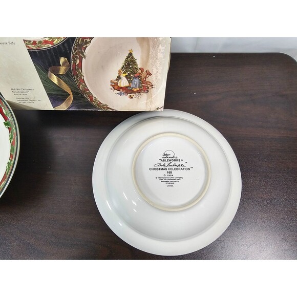 Bob Timberlake Christmas Celebration Serving Bowls Set of 2 Intl China 1994 - Picture 6 of 6